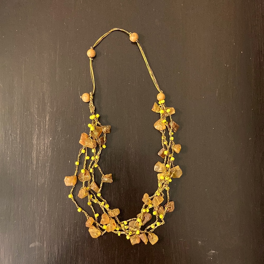 Yellow Rock Necklace